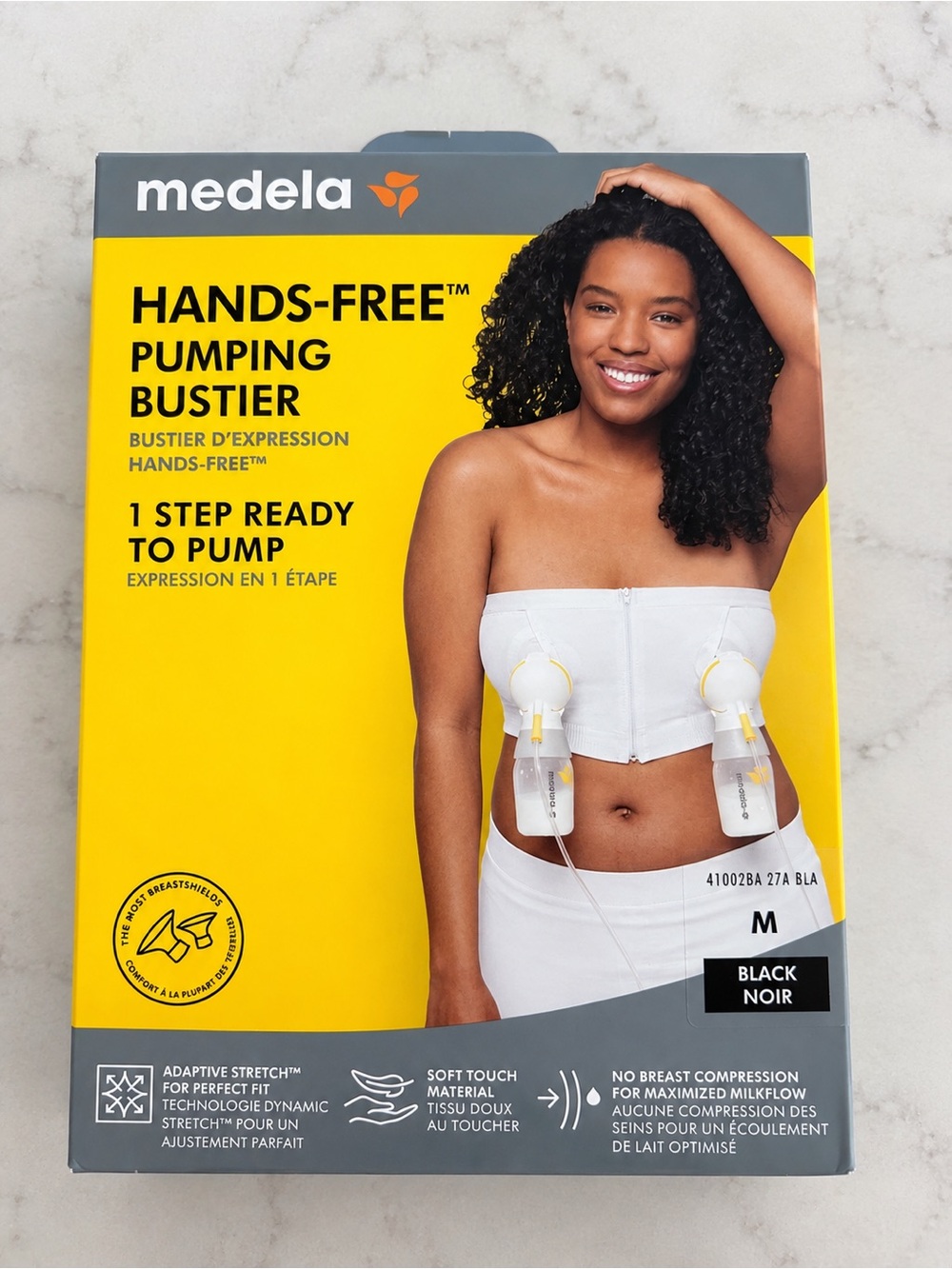 Medela Hands-Free Pumping Bustier – Black – Size Medium